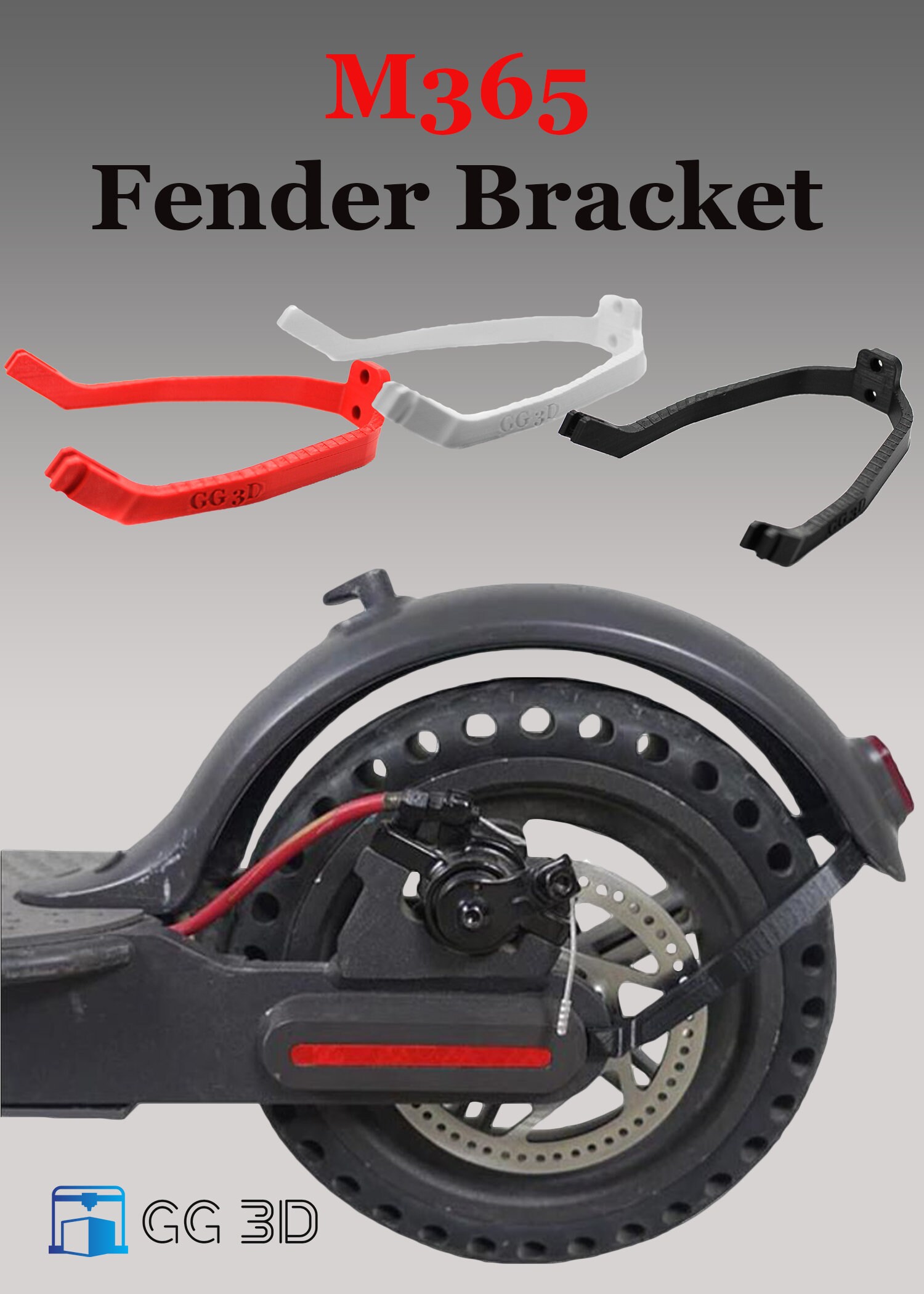 Fender bracket 10" for tire scooter xiaomi mijia m365/m365 pro