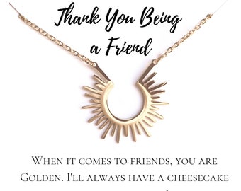Thank You for Being a Friend Pendant Necklace