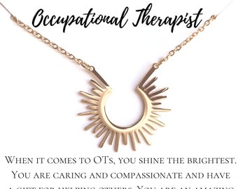 Occupational Therapist Necklace - OT Gift - OT Thank You