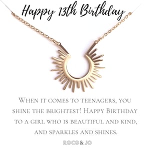Collana per il 13° compleanno: regalo per adolescenti in oro o argento