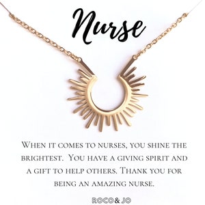 Nurse Necklace - Nurse Thank You Gift - Nursing School Graduate