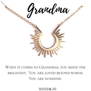 Grandma  Necklace - Mimi - Gram - Nana - Gigi - Grandmother - Gift for Grandma