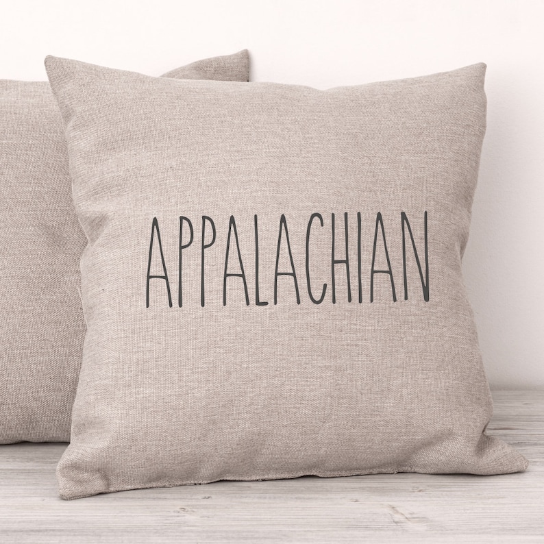 Appalachian Farmhouse Personalized Pillow Cover Custom Throw Pillow Cover