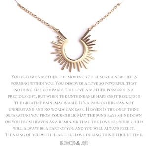 Pregnancy loss - Loss of a child - Bereavement Sympathy Gift Pendant Necklace