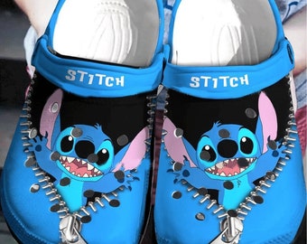 Personalized Lilo and Stitch Movie Clogs Shoes, Stitch Clogs Shoes, Stitch Summer Shoes Slippers, Stitch Mens Women Sandals, Stitch Gifts