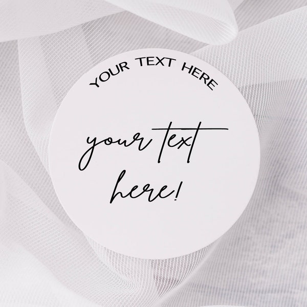 Design Your Own Round White Matte Stickers For Treat Bags,Wedding Snack Bag Favor Labels,Custom Design Favor Labels,Wedding Favor Stickers