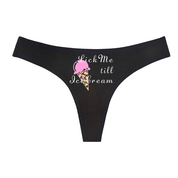 Lick Me Till Ice Cream Panties Funny Bridal Shower Gifts