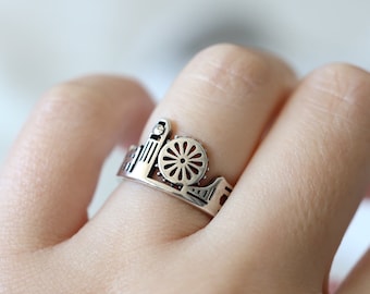 Creative Ring, Fun Ring, Unique Ring, Architecture Ring, Cute Design Ring, Creative Design Ring, Idea Ring, Town Ring, Adjustable Ring, Gift