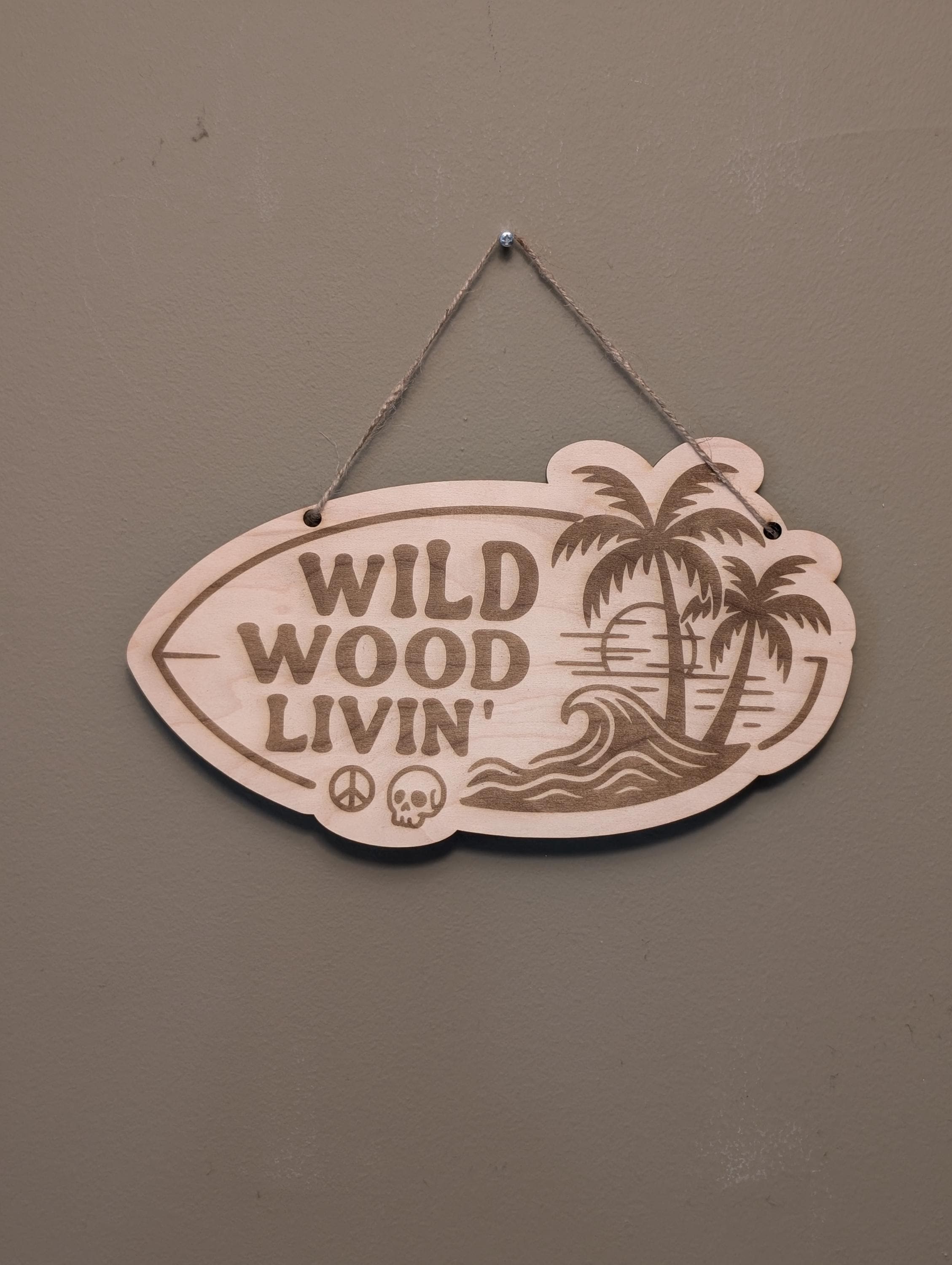 Ocean City Livin' / Wildwood Livin' - Beachy Wooden Sign + Magnet Set - Thumbnail 6