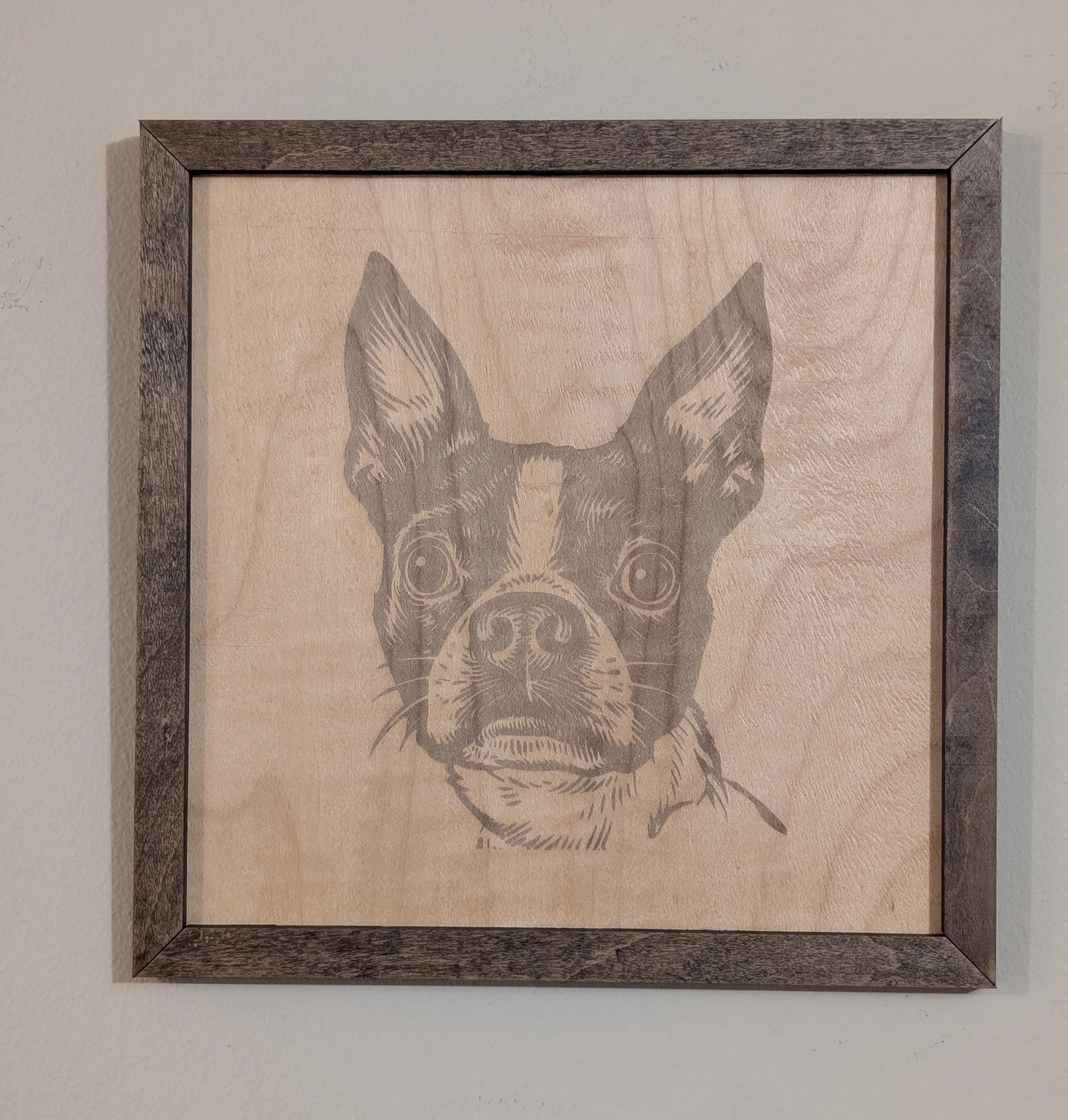Personalized Pet Portrait Laser Engraving – Custom Pet Engraved Wood Art | Handmade Gift for Pet Lovers - Thumbnail 7