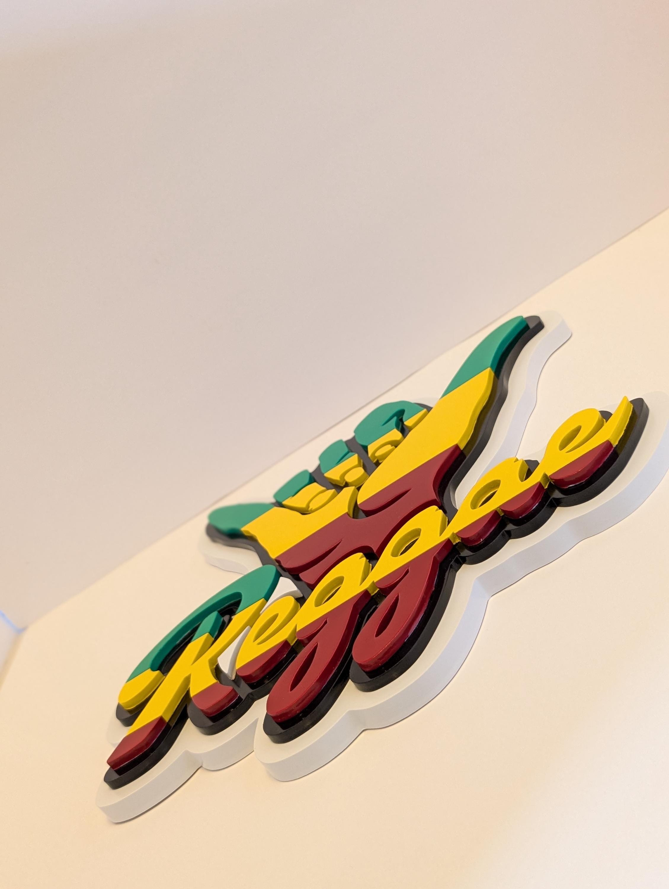 Handmade 3D Reggae Shaka Hand: Rasta Wooden Wall Art - Thumbnail 2