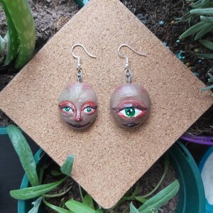 Creepy Face Earrings