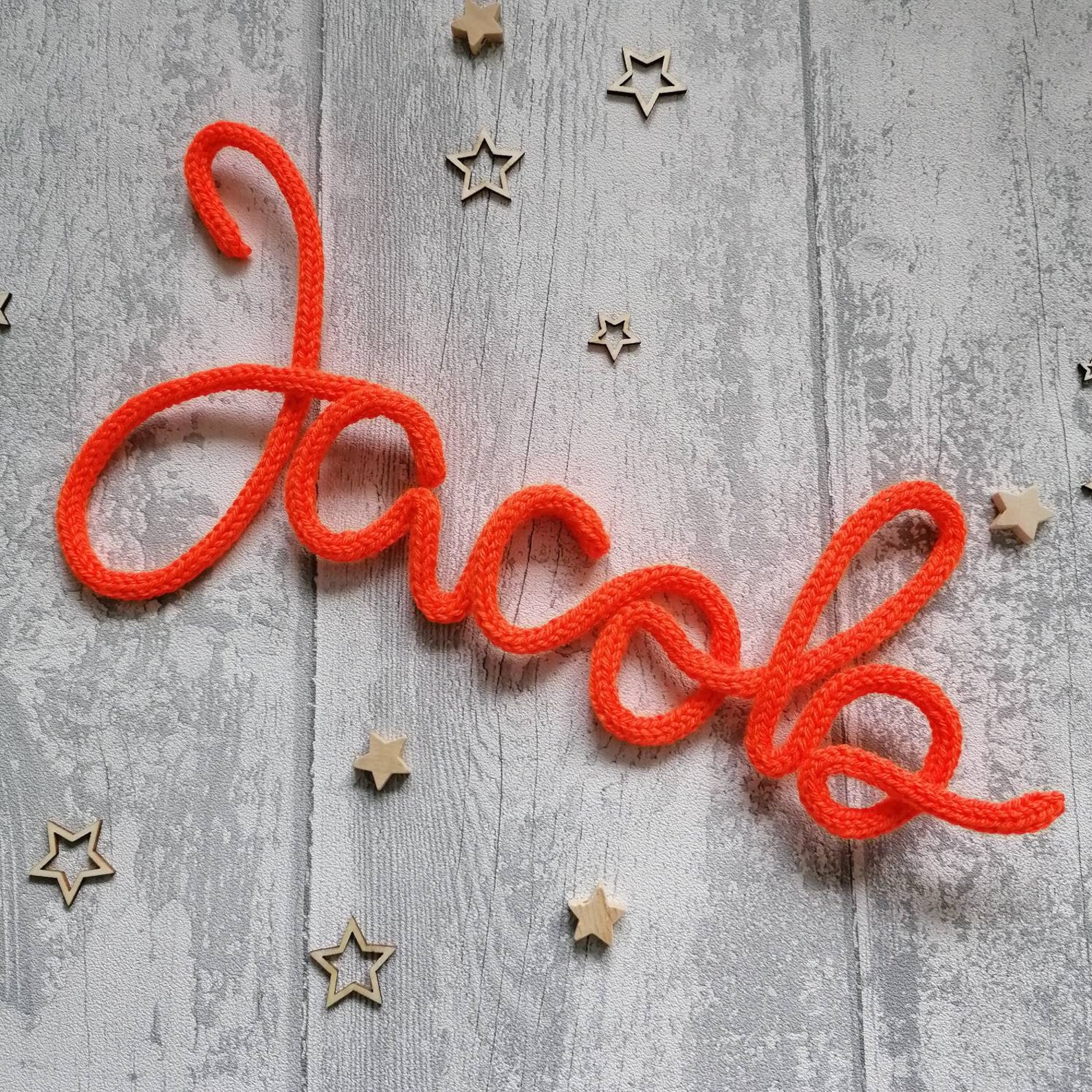 Knitted Wire Names Cozy Wire Words Nursery Decor Boys and Etsy