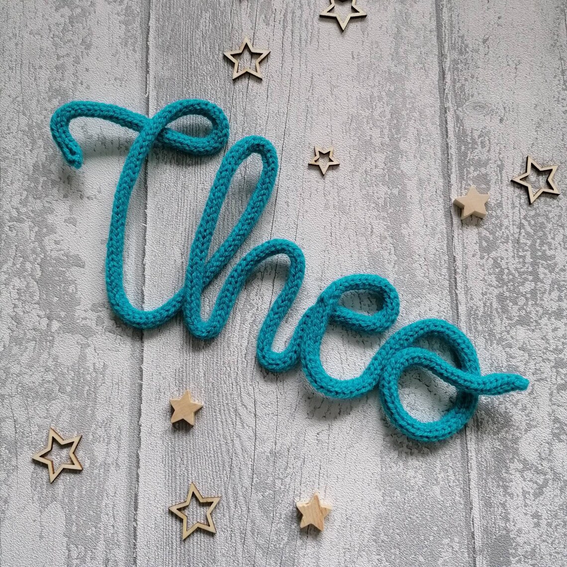 Knitted Wire Names Cozy Wire Words Nursery Decor Boys and Etsy