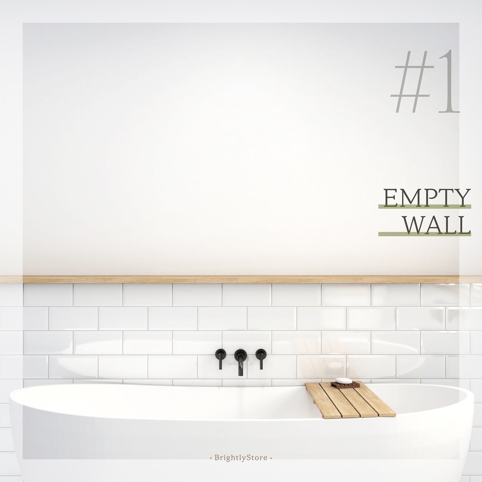Bathtub Room Frame Mockup Bathroom Poster Mockup Bundle ...