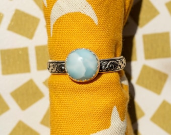 Larimar Ring | Larimar Jewelry | Larimer Stone | Larimar Jewelry for Women | Sterling Silver