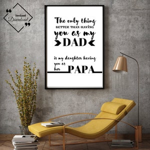 Gift For Papa | Dad Gifts From Kids | Gift For Grandpa | Grandpa Quotes | Papa Gift Idea | Father&#39;s Day Quotes | Instant Downloads ↓↓↓