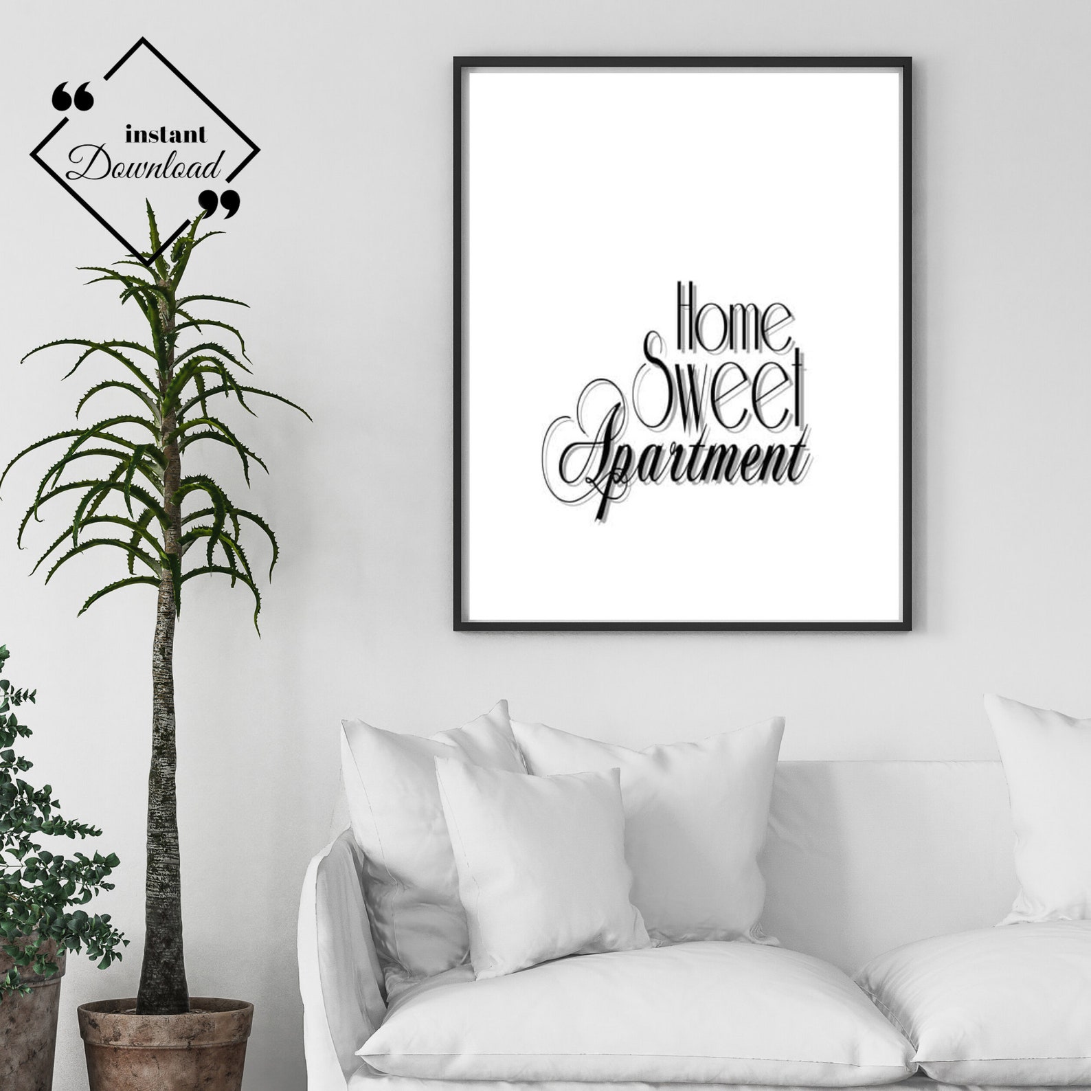 Home Sweet Apartment Poster, Home Sweet Apartment Printable, Apartment ...