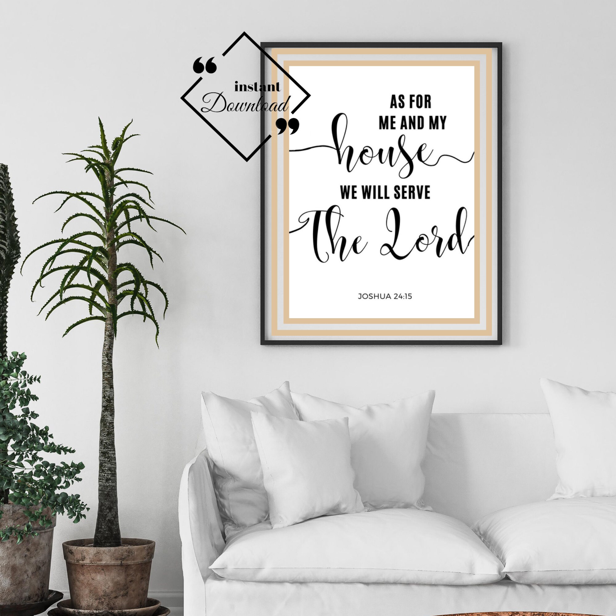 Bible Wall Hangings for Décor House. as for Me and My House Etsy