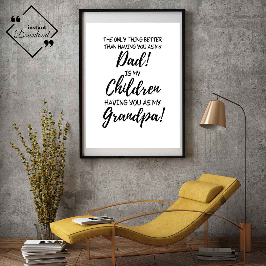 Father's Day Quotes Dad Gifts From Kids Gift for Grandpa Grandpa Quotes