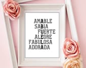 Abuela Gifts, Spanish Abuela Printable, Regalo Abuela, Dia de la Madre, Instant Printable download, Mother Day Gifts, Download Yours Today↓↓