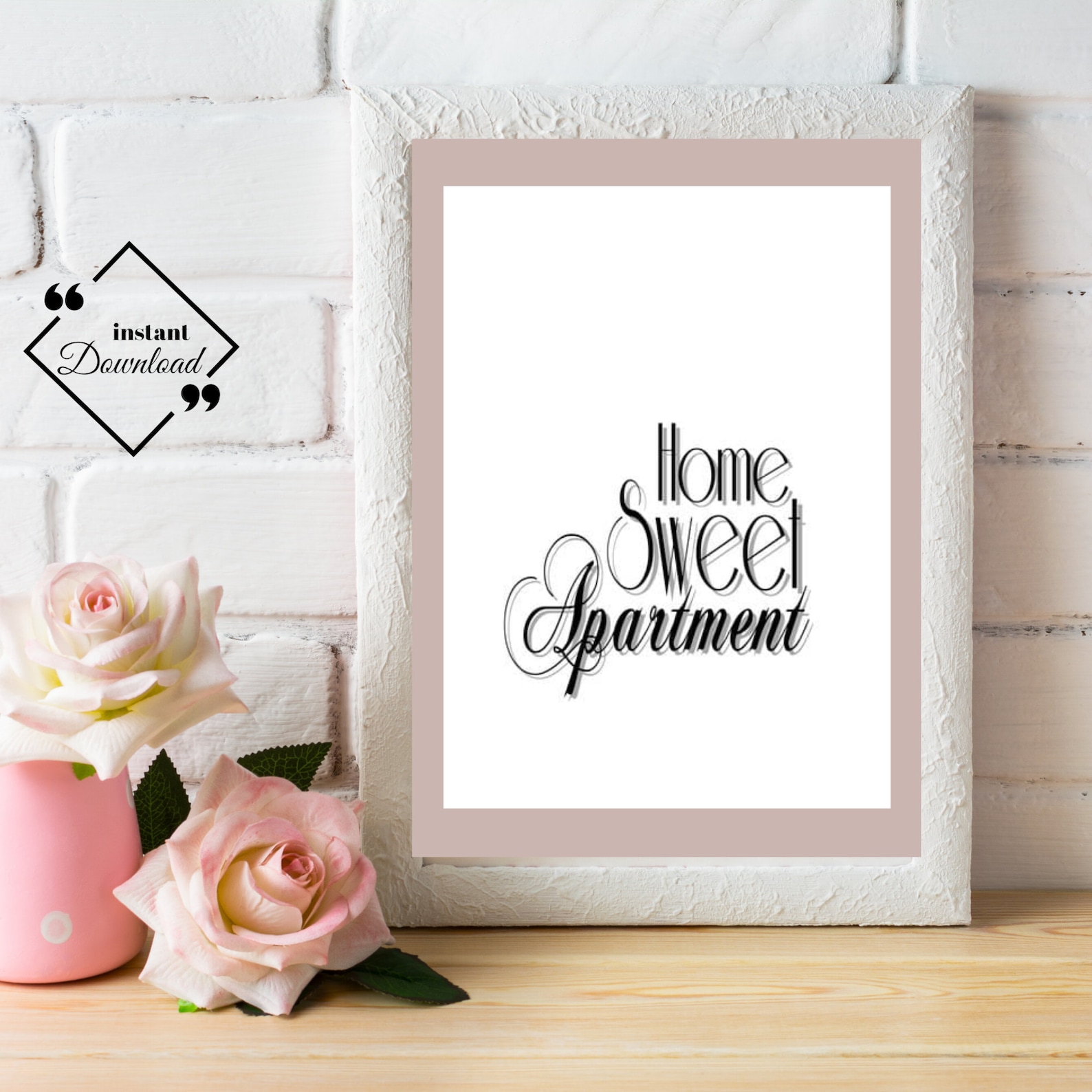 Home Sweet Apartment Poster, Home Sweet Apartment Printable, Apartment
