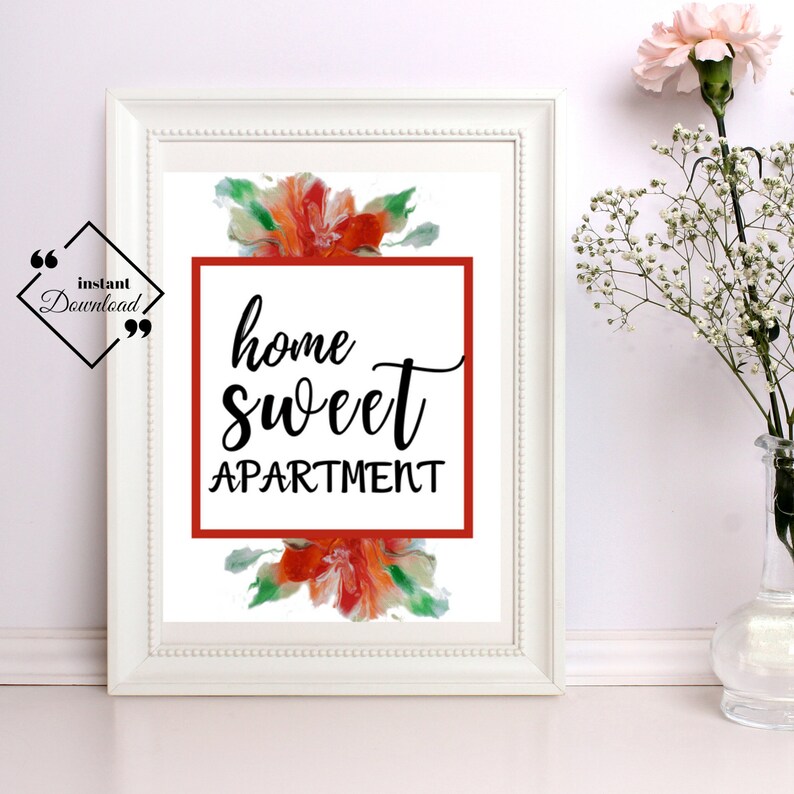 Home Sweet Apartment Poster Scripture Art Print Room Décor - Etsy