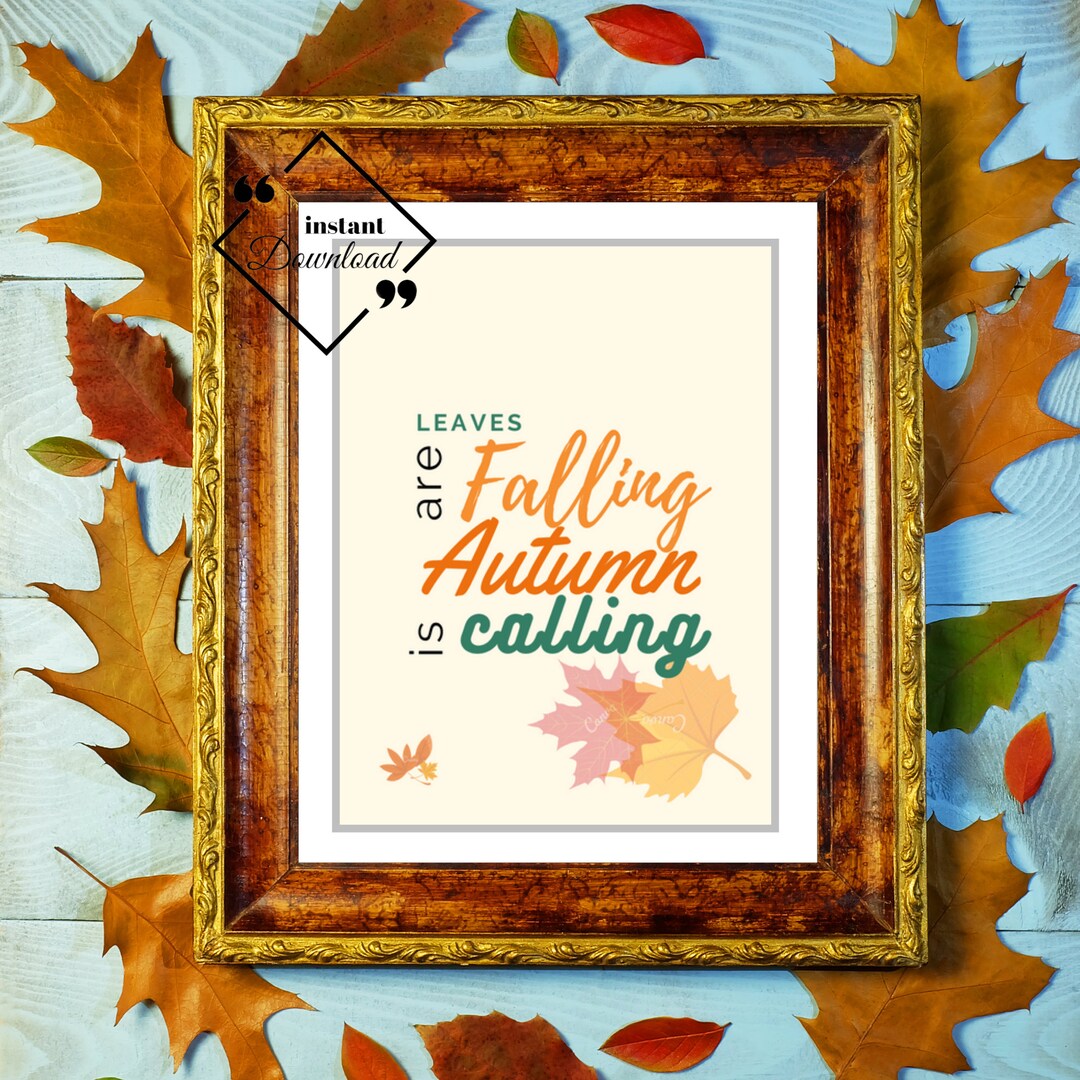 Fall Quote Printables Perfect for Fall Decorating Autumn - Etsy