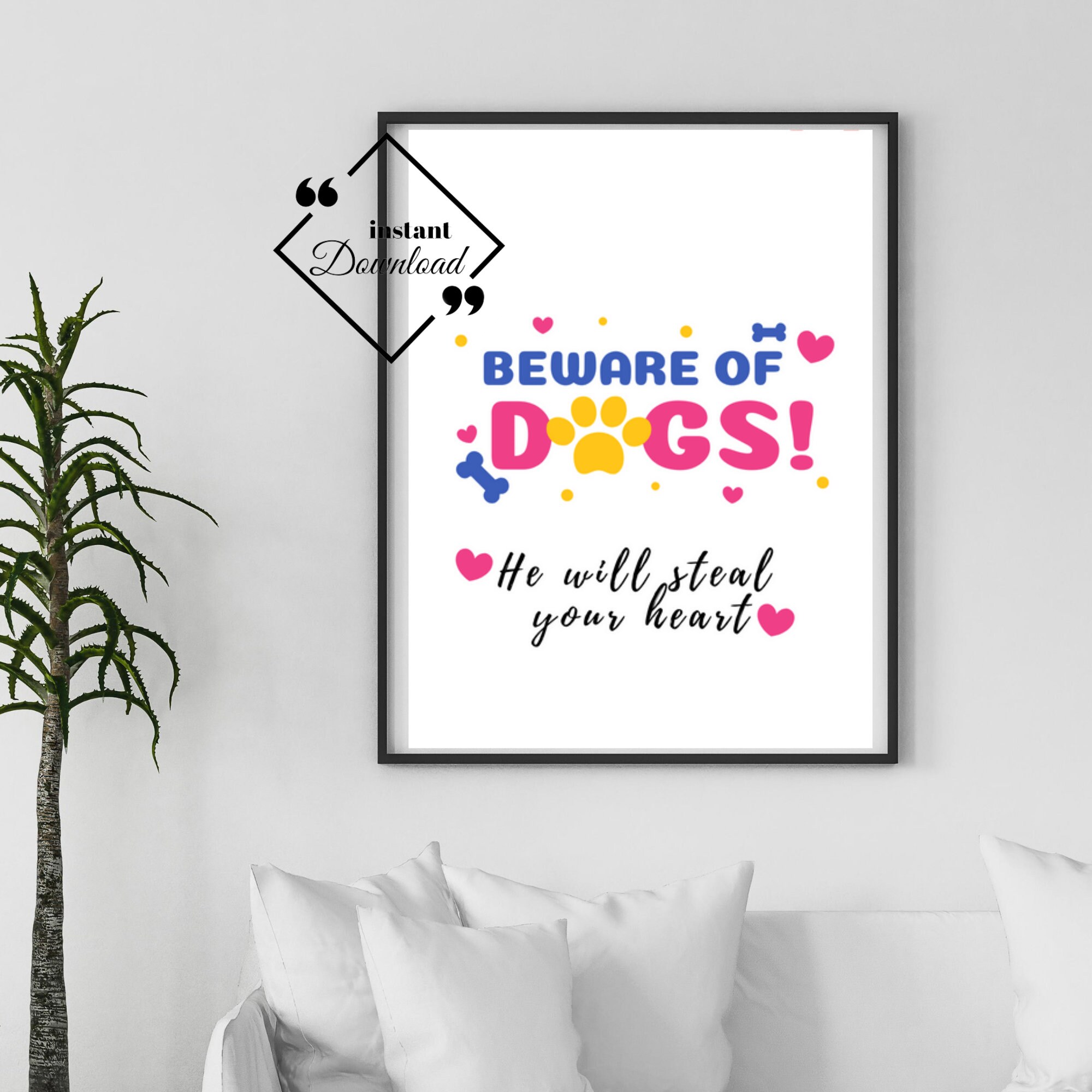Dog Printable Art Inspirational Quote Print Typography - Etsy