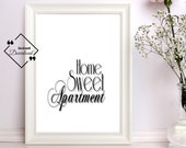 Home Sweet Apartment Poster, Home Sweet Apartment Printable, Apartment Décor, Wall Art, Printable Wall Art, Last Minute Gift, Get Yours Now↓