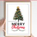 Christmas Room Décor, Holiday Print, Merry Christmas Gift Instant, Xmas ...