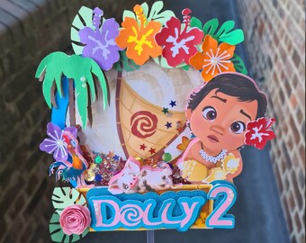 Moana Cake Topper Etsy Moana Cake Topper Etsy