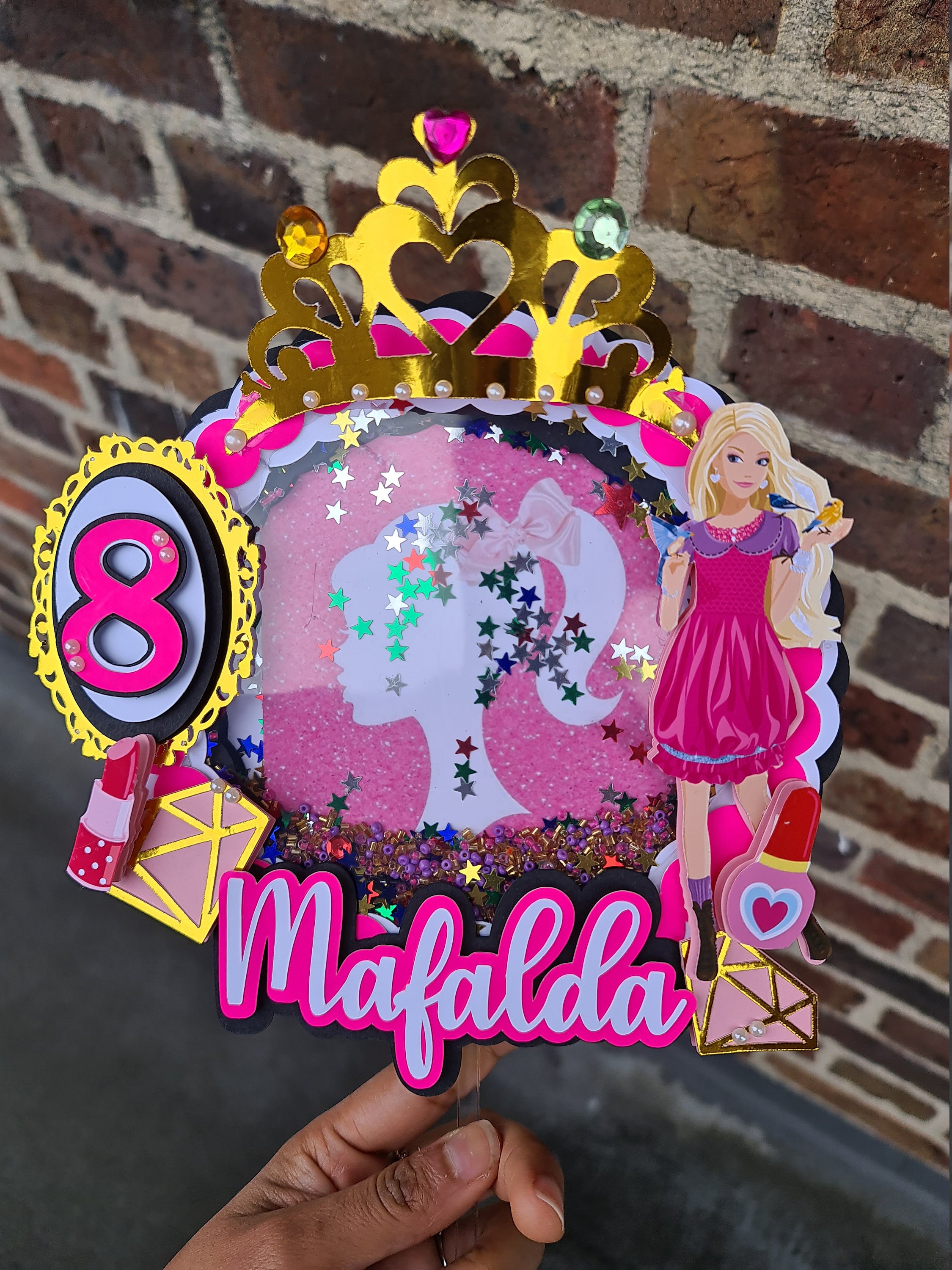 Topper de pastel barbie topper pastel de cumpleaños Barbie | Etsy