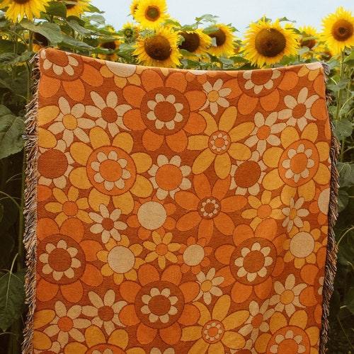 Large Woven Throw Blanket Minimalist Throw Blanket Black Etsy