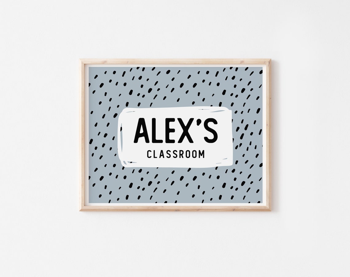 Personalized Home School Classroom Sign Graphic Personalized | Etsy