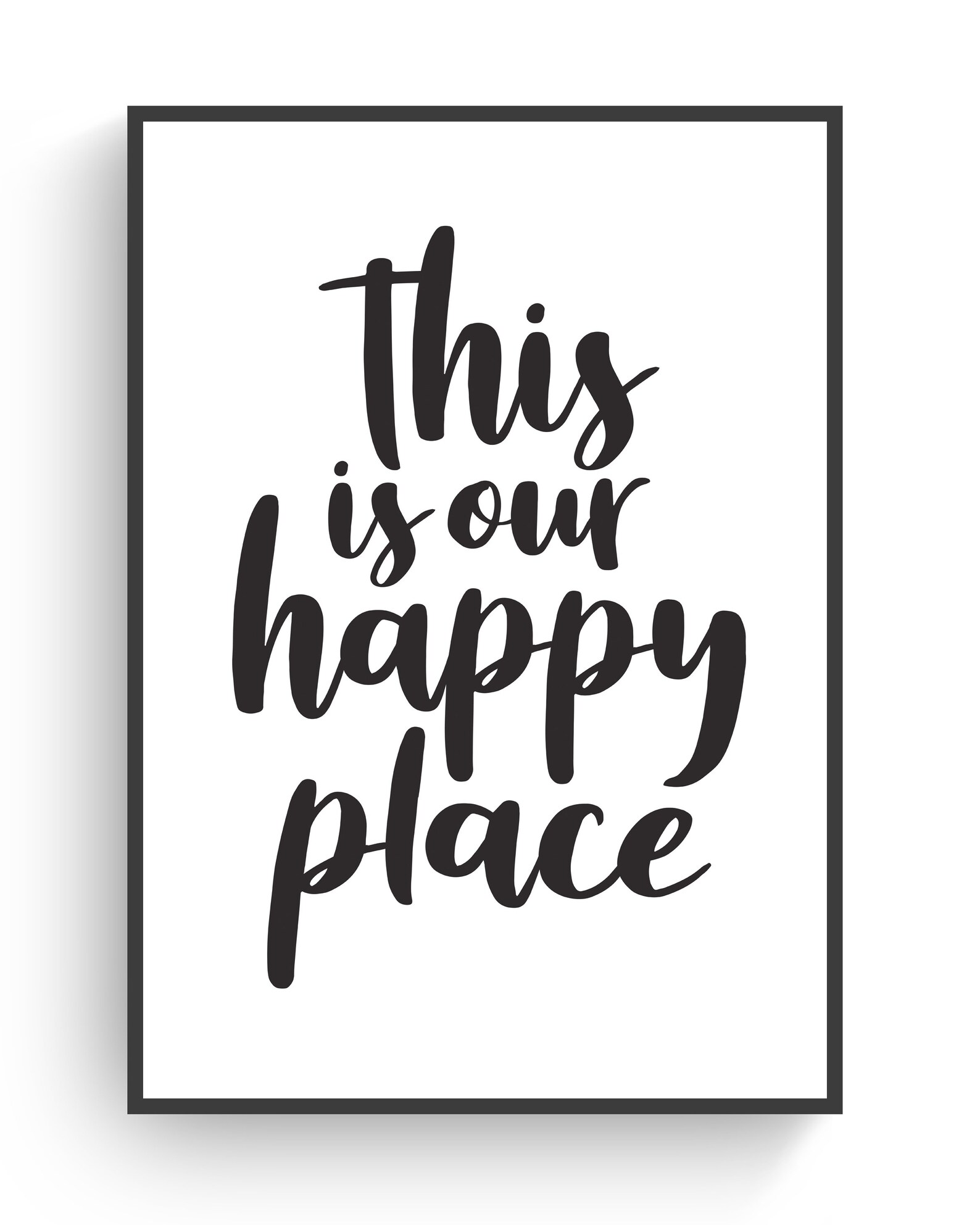 This is Our Happy Place Printable Art, Home Decor, Farmhouse Style