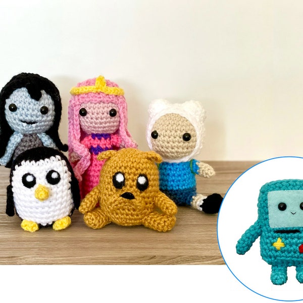 Adventure Time Doll Crochet Plush - New BMO and Lumpy Space Princess