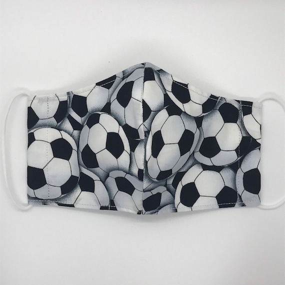 Youth Soccer Face Masks Etsy