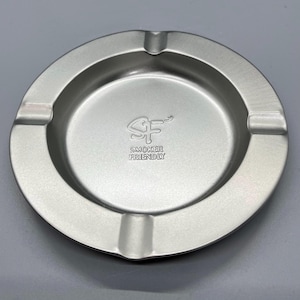 Vintage Aluminum Smoker Friendly Advertisement Ashtray, set of two