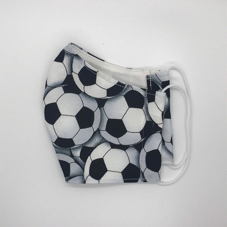 Youth Soccer Face Masks Etsy