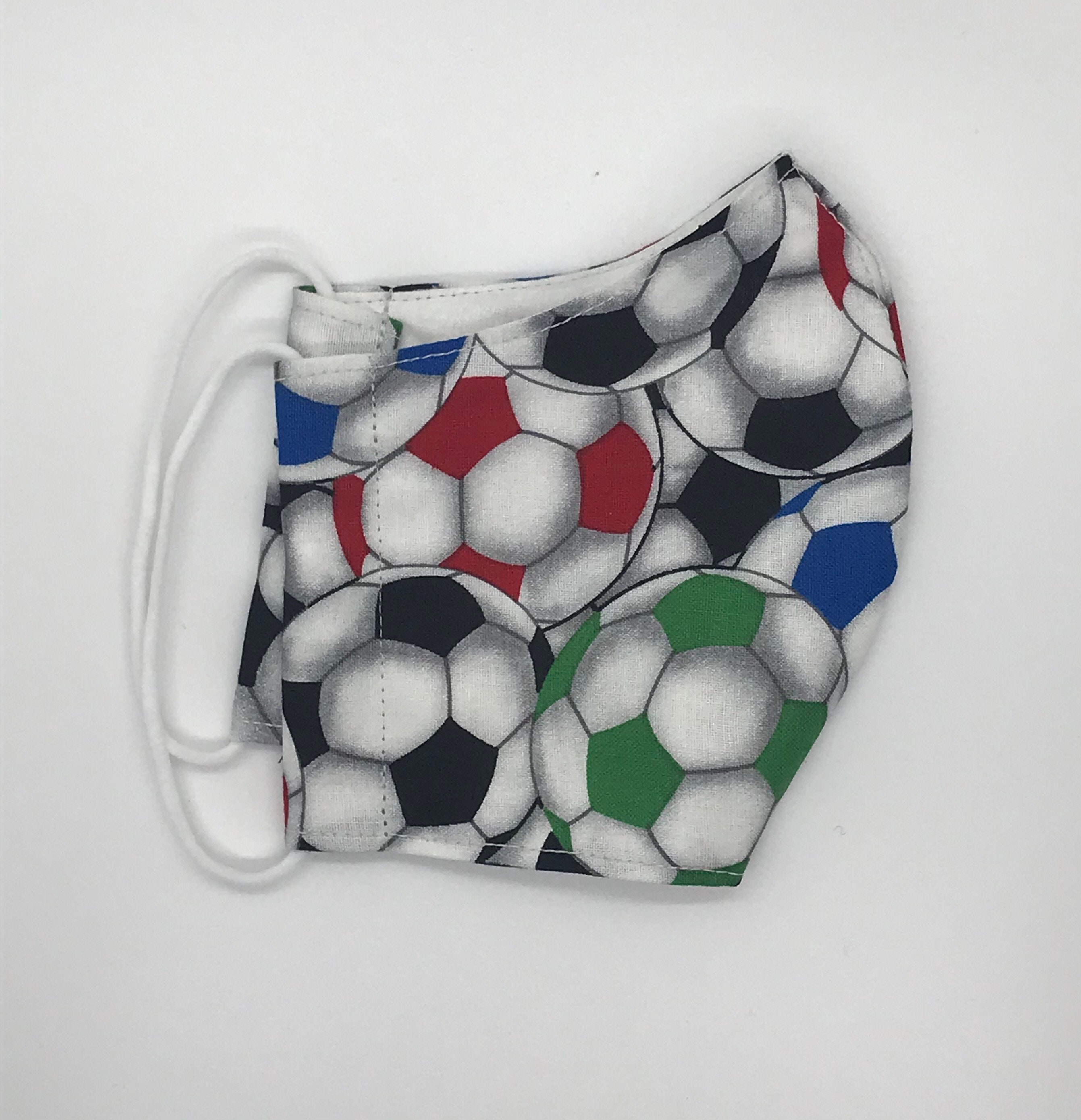 Childs Soccer Face Masks Etsy