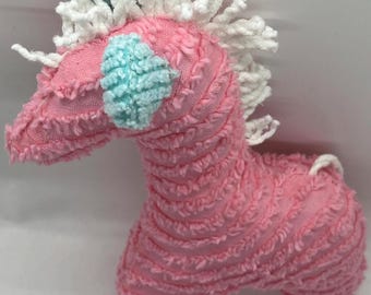 Handmade Pink Giraffe Stuffed Toy