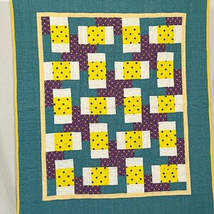 Polka Dots and Ducks Baby Quilt