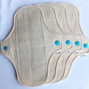 Wiederverwendbare Musselintücher - Umweltfreundliches 4er Set zur Pflege deiner Tage