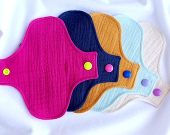 Organic Cotton Muslin Cloth Pads: Reusable, Eco-Friendly Panty Liners