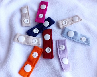 Muslin Cloth Pad Wing Extenders: Adjustable Snap Extenders, Set of 3