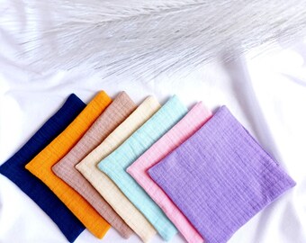 Reusable Muslin Face Cloths: Soft Cotton Wipes for Sensitive Skin