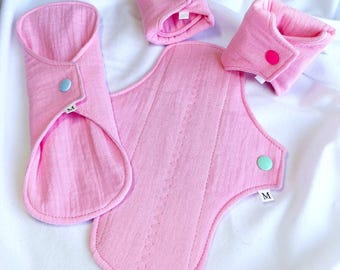 Reusable Organic Cotton Period Pads: Muslin, Waterproof, Zero Waste