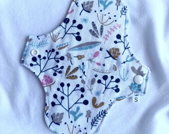 Floral Muslin Cloth Pads: Reusable Eco-Friendly Period Pads