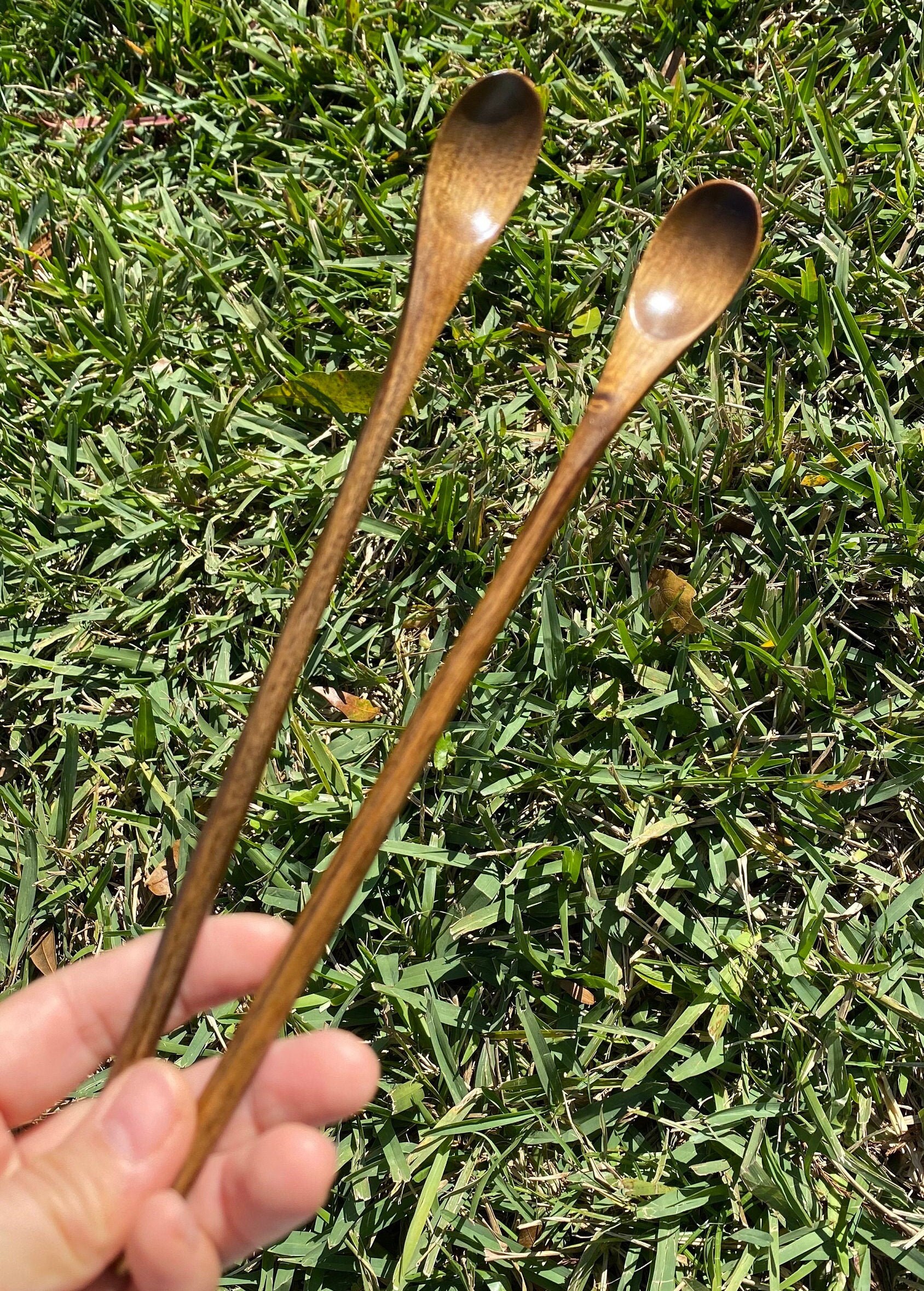 Long Handle Wooden Spoon / Handmade Wooden Tea Stirring Spoon/ Etsy